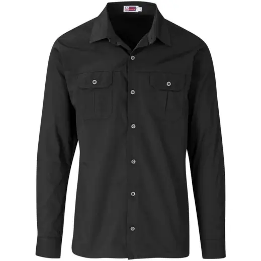 Mens Long Sleeve Wildstone Shirt Black